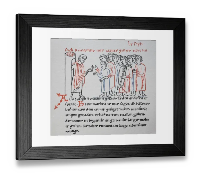 Framed Print : Joseph, in front of his brethren