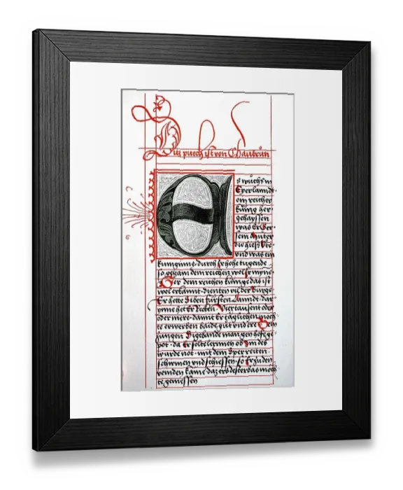 Framed Print : The Gudrunlied, written in the 13th century Framed Print : The Gudrunlied, written in the 13th century