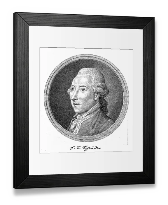 Framed Print : Friedrich Ludwig Schroeder, 3 November 1744