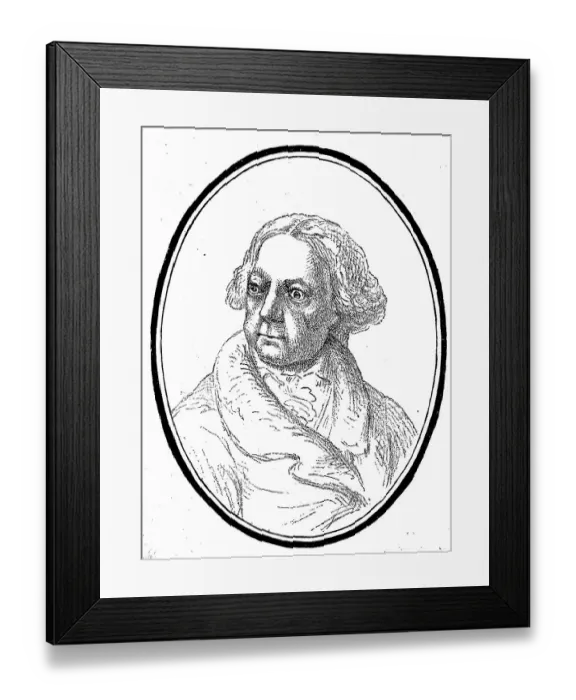 Framed Print : Johann Martin Usteri, 14 February 1763 in Zurich