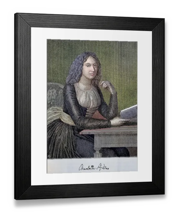 Framed Print : Charlotte Luise Antoinette von Schiller