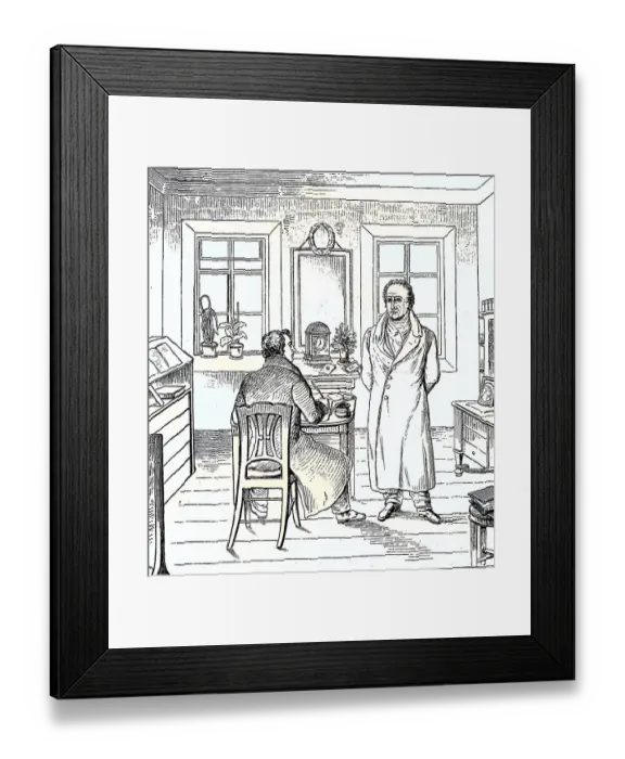 Framed Print : Johann Wolfgang Goethe, from 1782 von Goethe