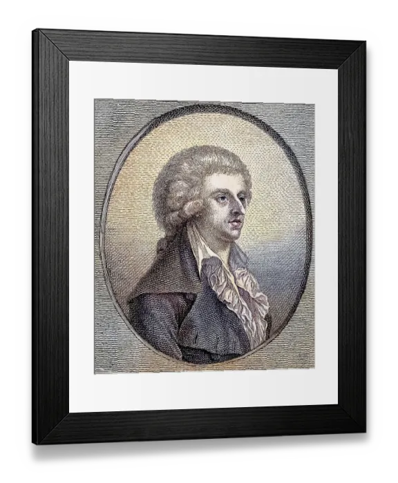 Framed Print : Johann Christoph Friedrich Schiller