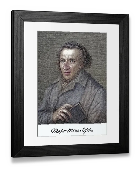 Framed Print : Moses Mendelssohn, 6 September 1729