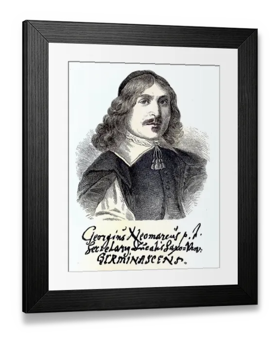 Framed Print : Georg Neumark, 16 March 1621, 8 July 1681