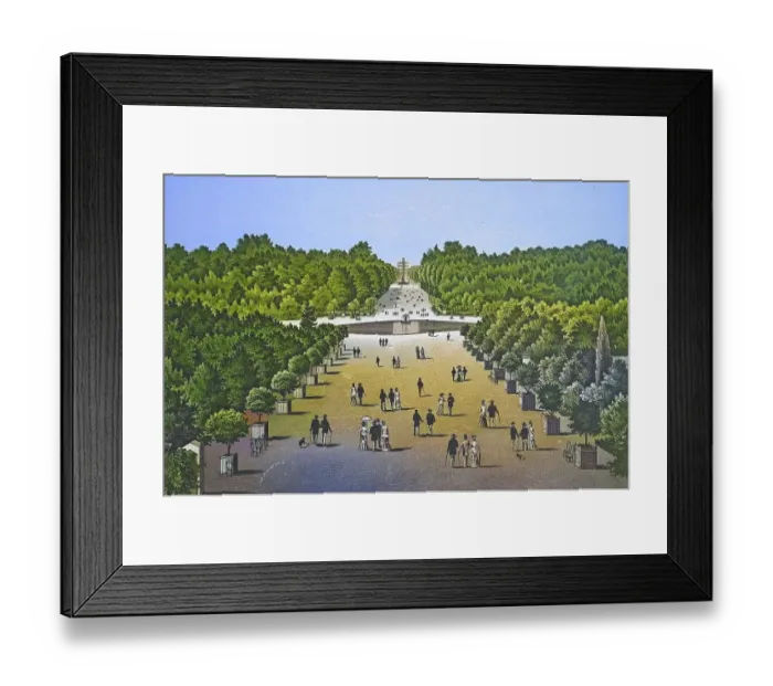 Framed Print : Paris, Grandes Allees des Tulleries et des Champs-Elysees Framed Print : Paris, Grandes Allees des Tulleries et des Champs-Elysees