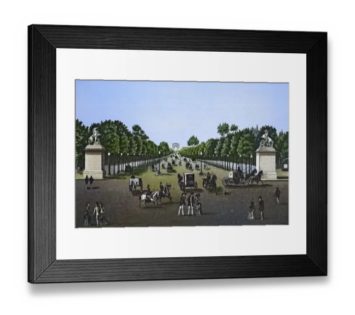 Framed Print : Paris, Avenue des Champs Elysees