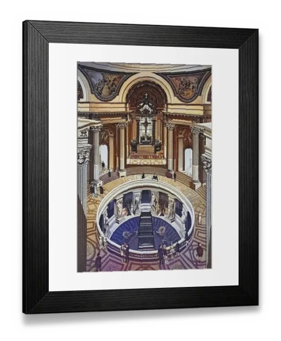 Framed Print : Paris, le Tombeau de Napoleon, historical copperplate