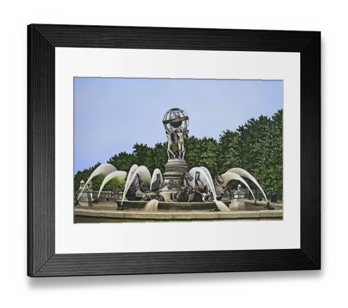 Framed Print : Paris, Fontaine de LObservatoire Framed Print : Paris, Fontaine de LObservatoire