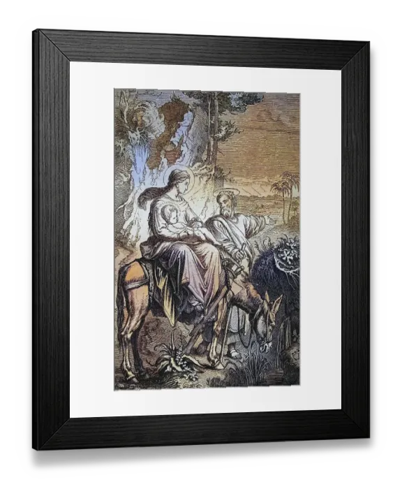 Framed Print : Biblical History, The Flight into Egypt Framed Print : Biblical History, The Flight into Egypt