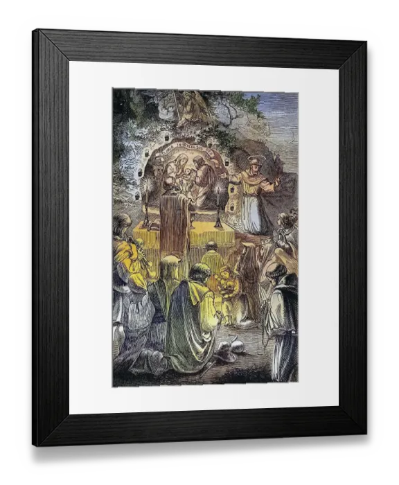 Framed Print : Biblical History, The Christmas Celebration of St Framed Print : Biblical History, The Christmas Celebration of St