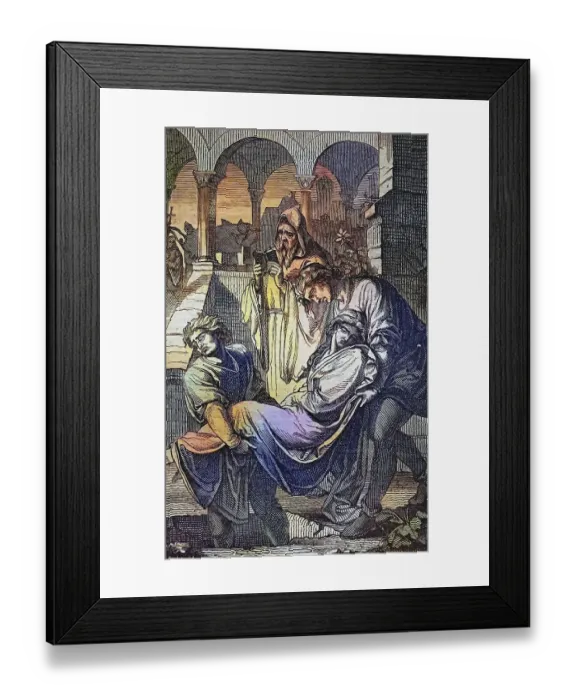 Framed Print : Biblical History, Burying the Dead