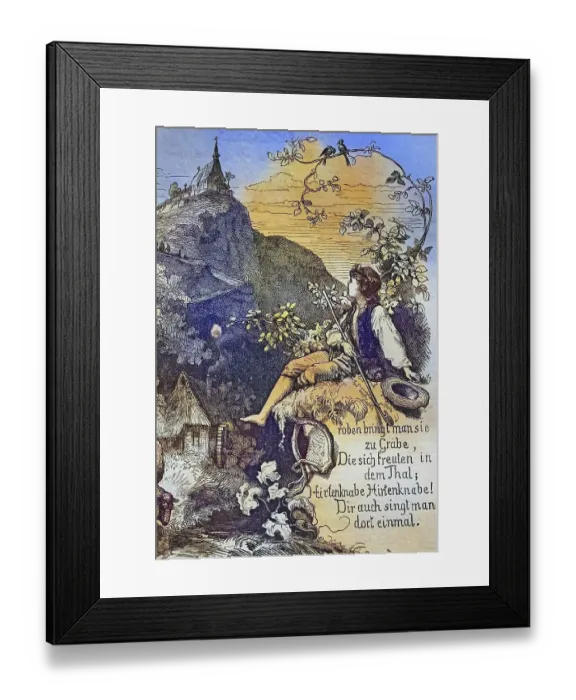 Framed Print : Biblical History, Historical Steel Engraving from 1860 Framed Print : Biblical History, Historical Steel Engraving from 1860