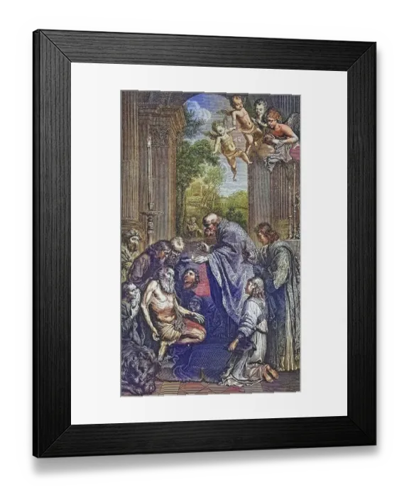 Framed Print : Biblical History, Communion of St