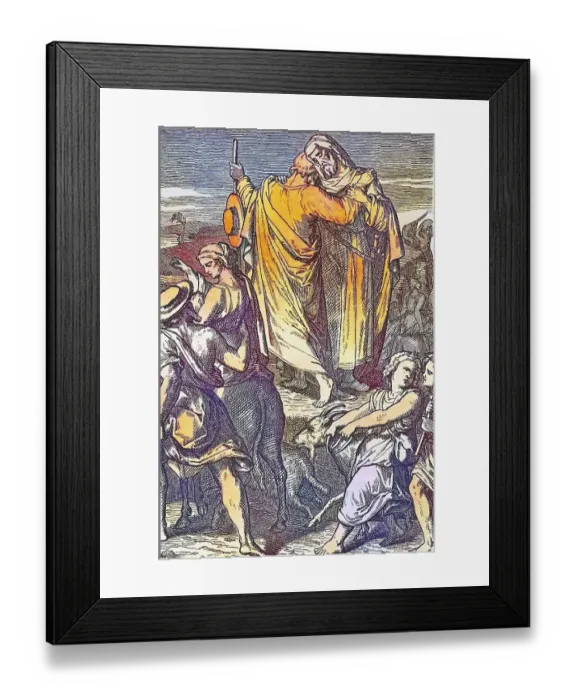 Framed Print : Biblical History, Abraham and Lot Framed Print : Biblical History, Abraham and Lot