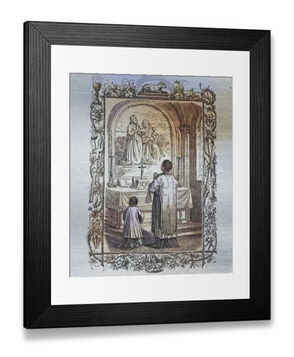 Framed Print : Biblical History, At the Staggered Prayer Framed Print : Biblical History, At the Staggered Prayer