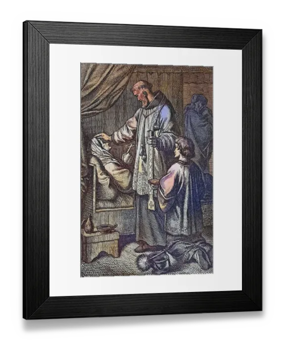 Framed Print : Biblical History, The Last Rites