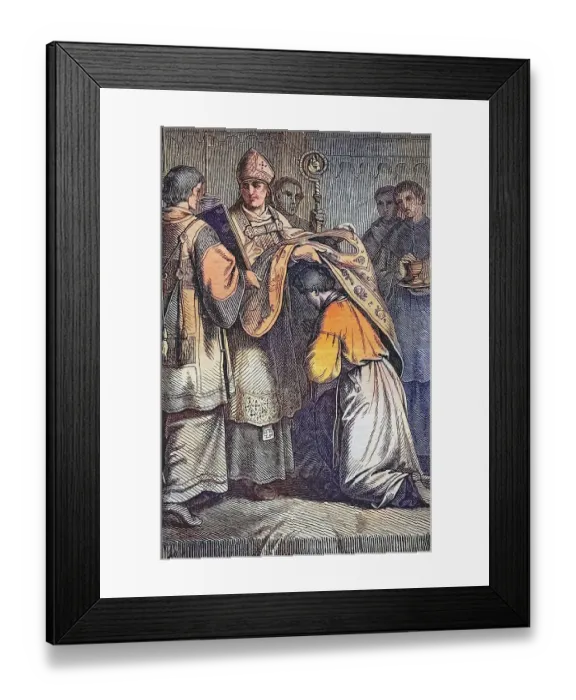 Framed Print : Biblical story, ordination to the priesthood Framed Print : Biblical story, ordination to the priesthood