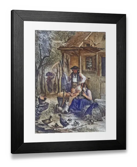 Framed Print : Biblical story, Christian house blessing Framed Print : Biblical story, Christian house blessing