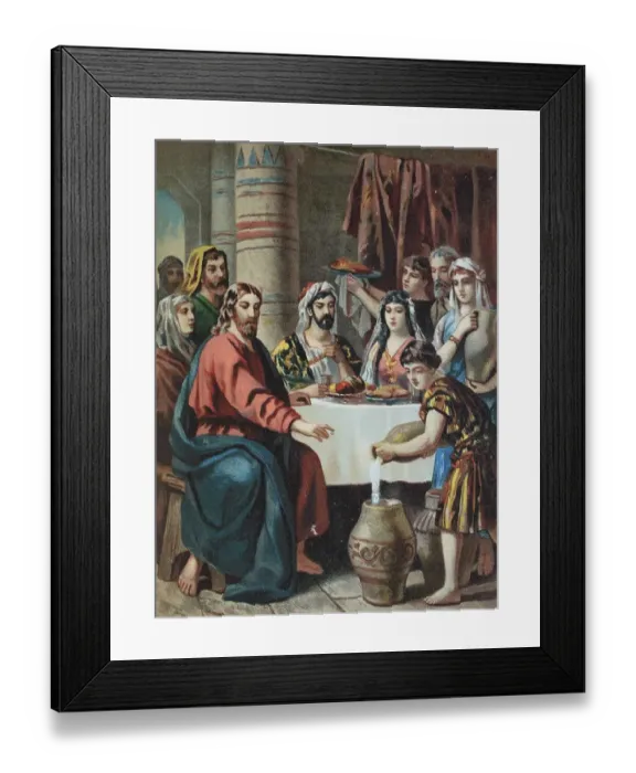 Framed Print : Biblical Story, The Wedding in Sana Framed Print : Biblical Story, The Wedding in Sana