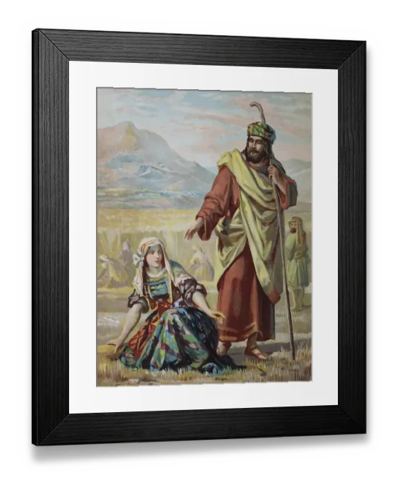Framed Print : Biblical story, Ruth and Moses Framed Print : Biblical story, Ruth and Moses