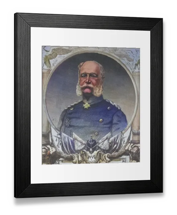 Framed Print : King William I, illustrated war chronicle 1870-1871 Framed Print : King William I, illustrated war chronicle 1870-1871