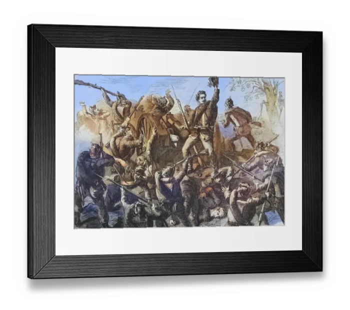 Framed Print : Capture of a Mitraillense near Woerth Framed Print : Capture of a Mitraillense near Woerth