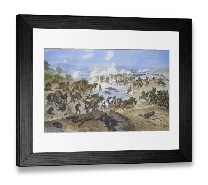 Framed Print : Battle and battlefield at Nouart