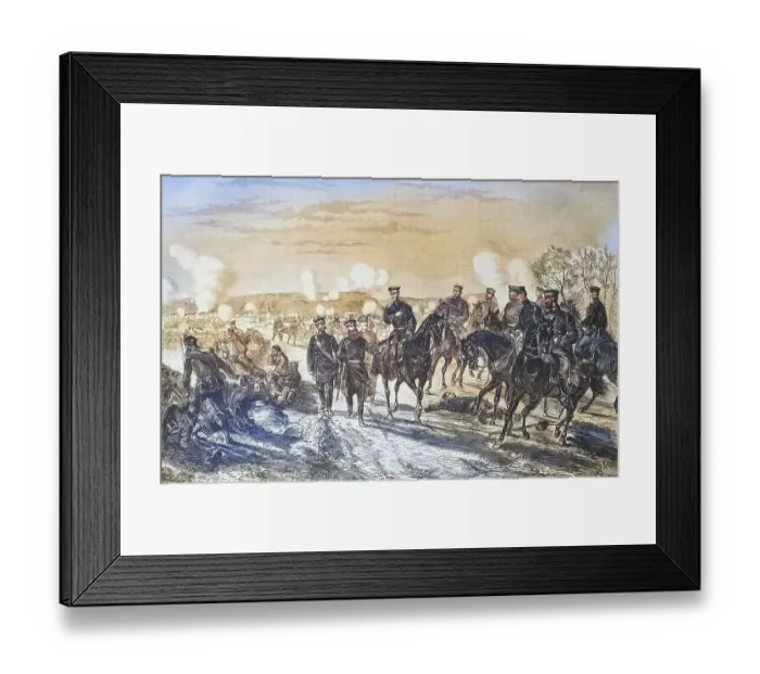Framed Print : Battle at Nuits, illustrated war history Framed Print : Battle at Nuits, illustrated war history