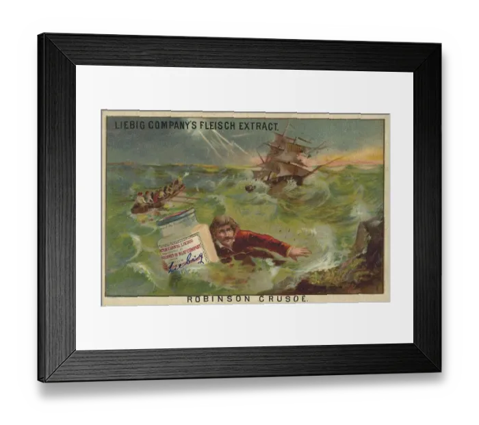 Framed Print : Picture series The Story of Robinson Crusoe Framed Print : Picture series The Story of Robinson Crusoe