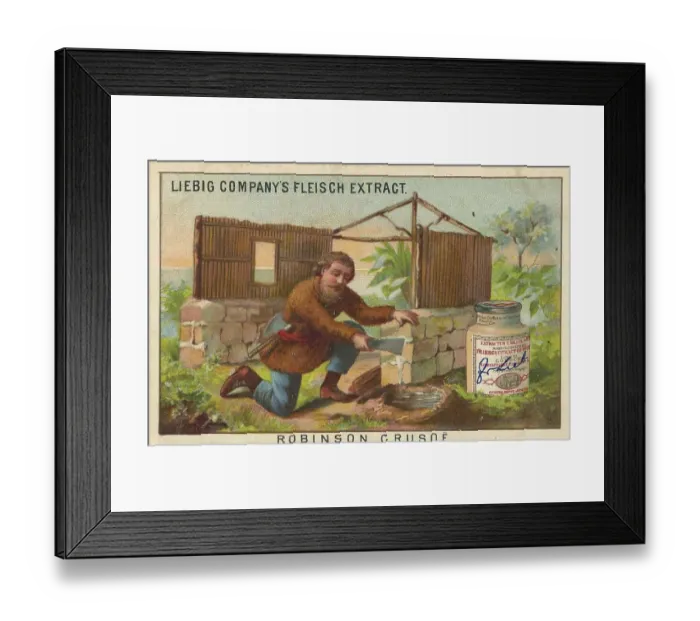 Framed Print : Picture series The Story of Robinson Crusoe Framed Print : Picture series The Story of Robinson Crusoe