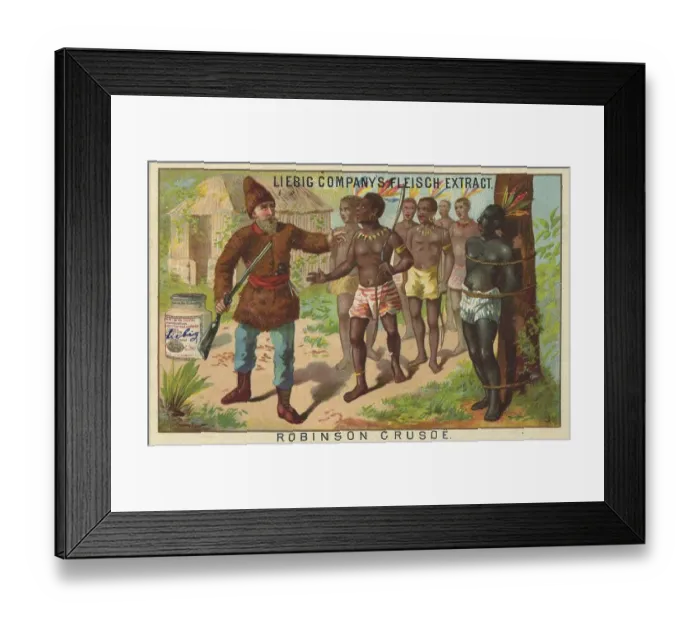 Framed Print : Picture series The Story of Robinson Crusoe
