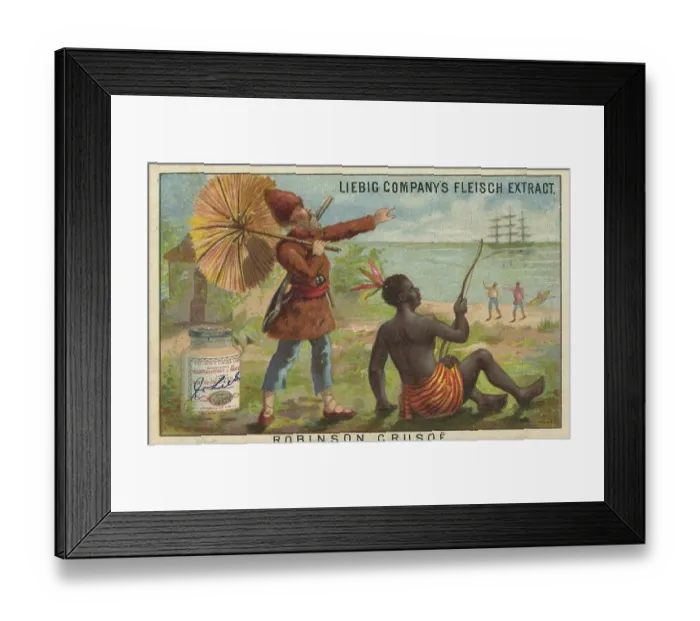 Framed Print : Picture series The Story of Robinson Crusoe