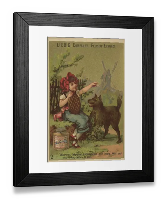 Framed Print : Picture series fairy tale Little Red Riding Hood Framed Print : Picture series fairy tale Little Red Riding Hood