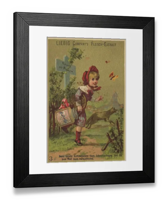 Framed Print : Picture series fairy tale Little Red Riding Hood