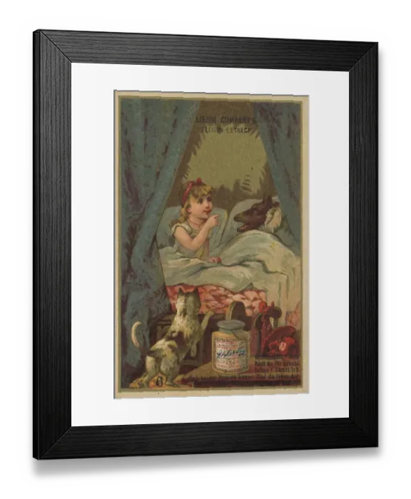 Framed Print : Picture series fairy tale Little Red Riding Hood