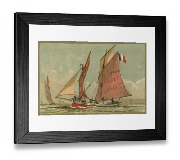 Framed Print : Picture series sailing ships under German flag