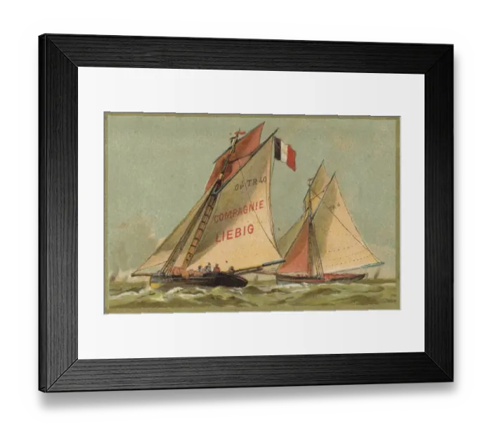 Framed Print : Picture series Sailing ships under the German flag Framed Print : Picture series Sailing ships under the German flag