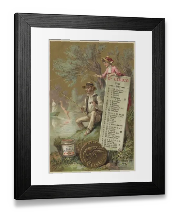 Framed Print : Picture series Calendar 1, 1887 Framed Print : Picture series Calendar 1, 1887