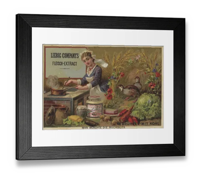 Framed Print : Picture series Cooks at Work, Recipe