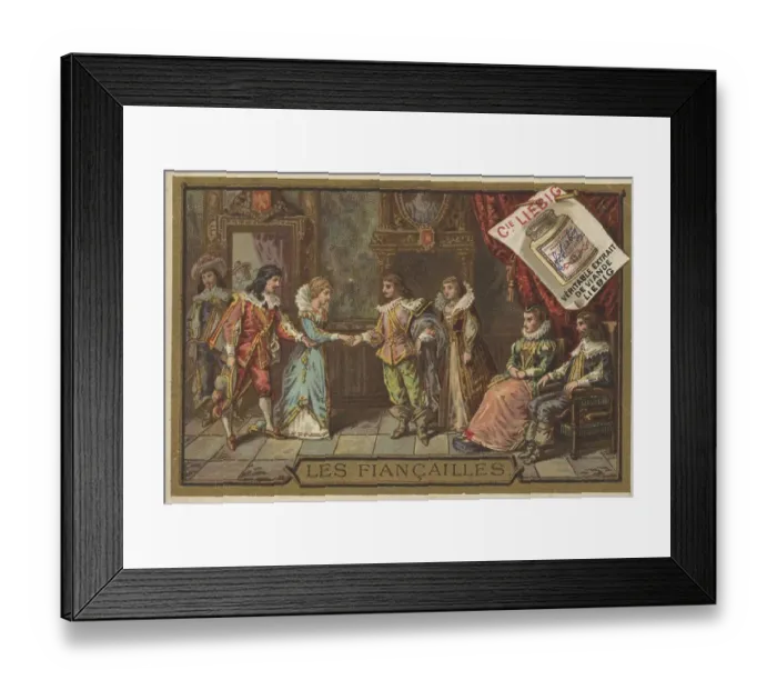Framed Print : Picture series Lebensstufen, die Verlobung