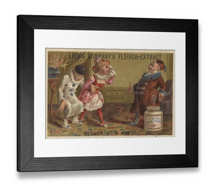 Framed Print : Picture series Pierrots cure and recovery