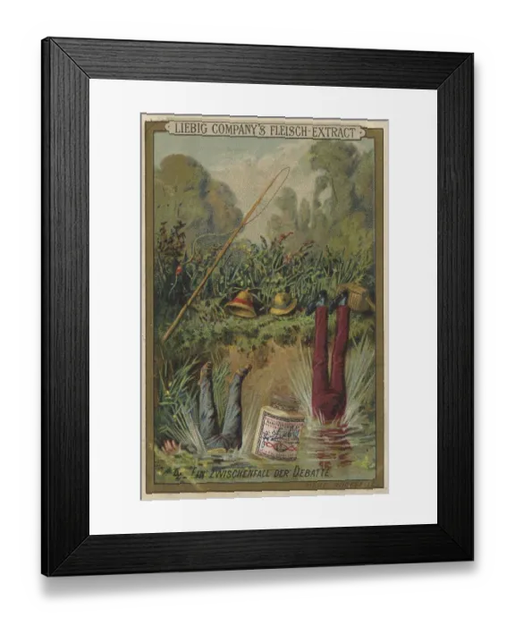 Framed Print : Picture series Two anglers, an incident of debate Framed Print : Picture series Two anglers, an incident of debate