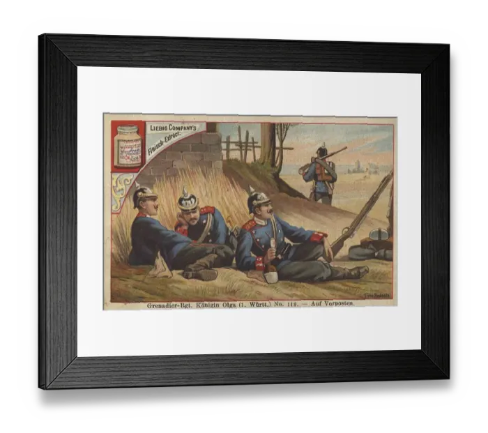 Framed Print : Picture series German Army IV, on outpost