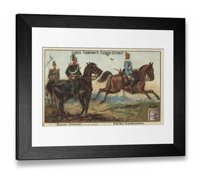 Framed Print : Picture series German Army V. Bavarian Uhlans and Saxon Guard Riders Framed Print : Picture series German Army V. Bavarian Uhlans and Saxon Guard Riders