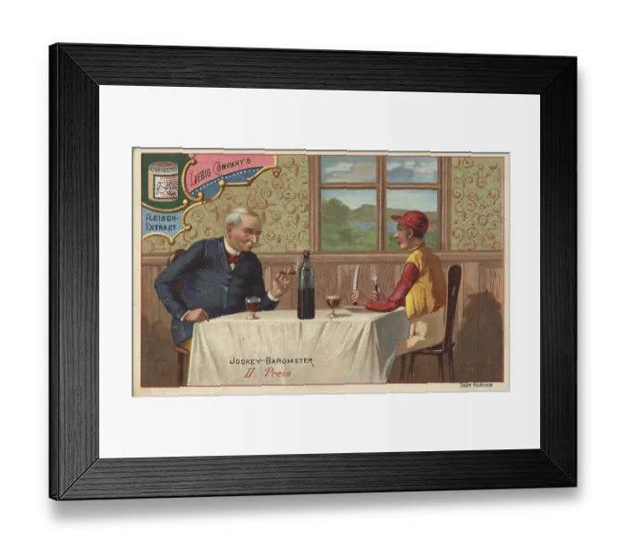 Framed Print : Picture series Jockey Barometer Framed Print : Picture series Jockey Barometer