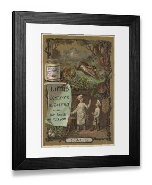 Framed Print : Picture series Cook and Cooks, Hare Framed Print : Picture series Cook and Cooks, Hare