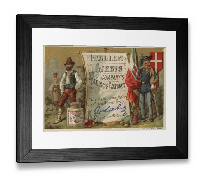 Framed Print : Picture series national flags, Italy