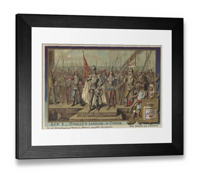 Framed Print : Picture series Othello, opera by Verdi