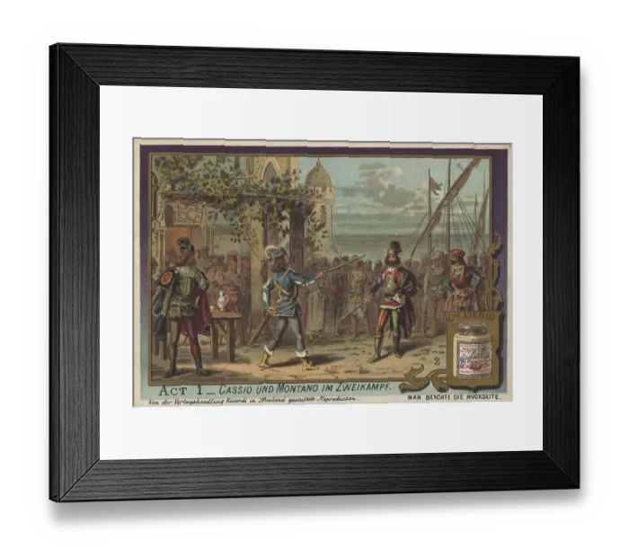 Framed Print : Series of pictures Othello, opera by Verdi Framed Print : Series of pictures Othello, opera by Verdi